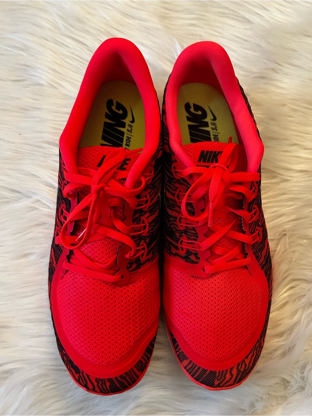Nike Men’s Athletic Shoes - Vibrant Red with Black Accents